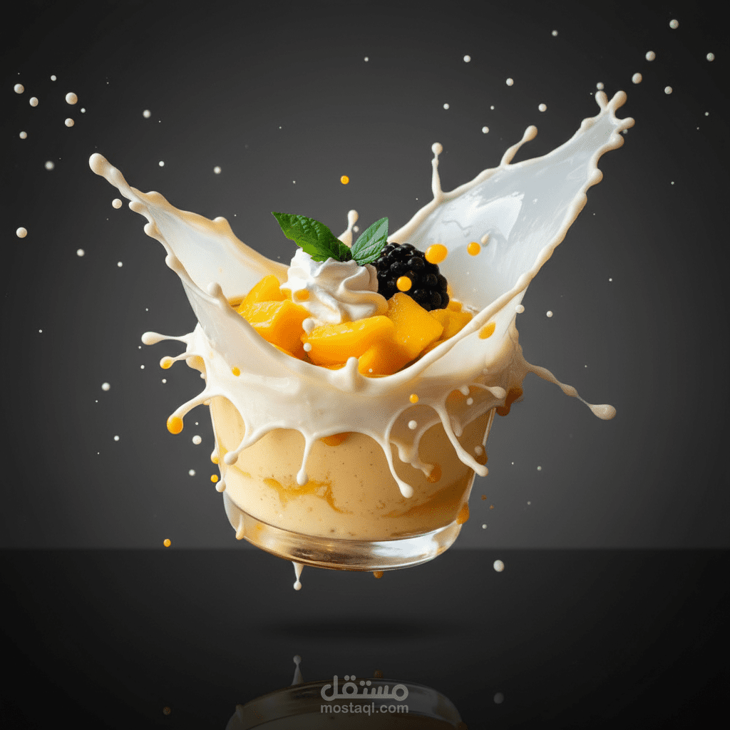 تصميم سبلاش احترافي باستخدام الذكاء الاصطناعي – Splash Photography Art