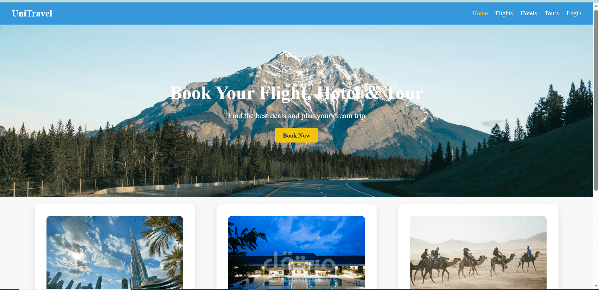 Booking-System (نظام حجز رحلات و طيران و فنادق)