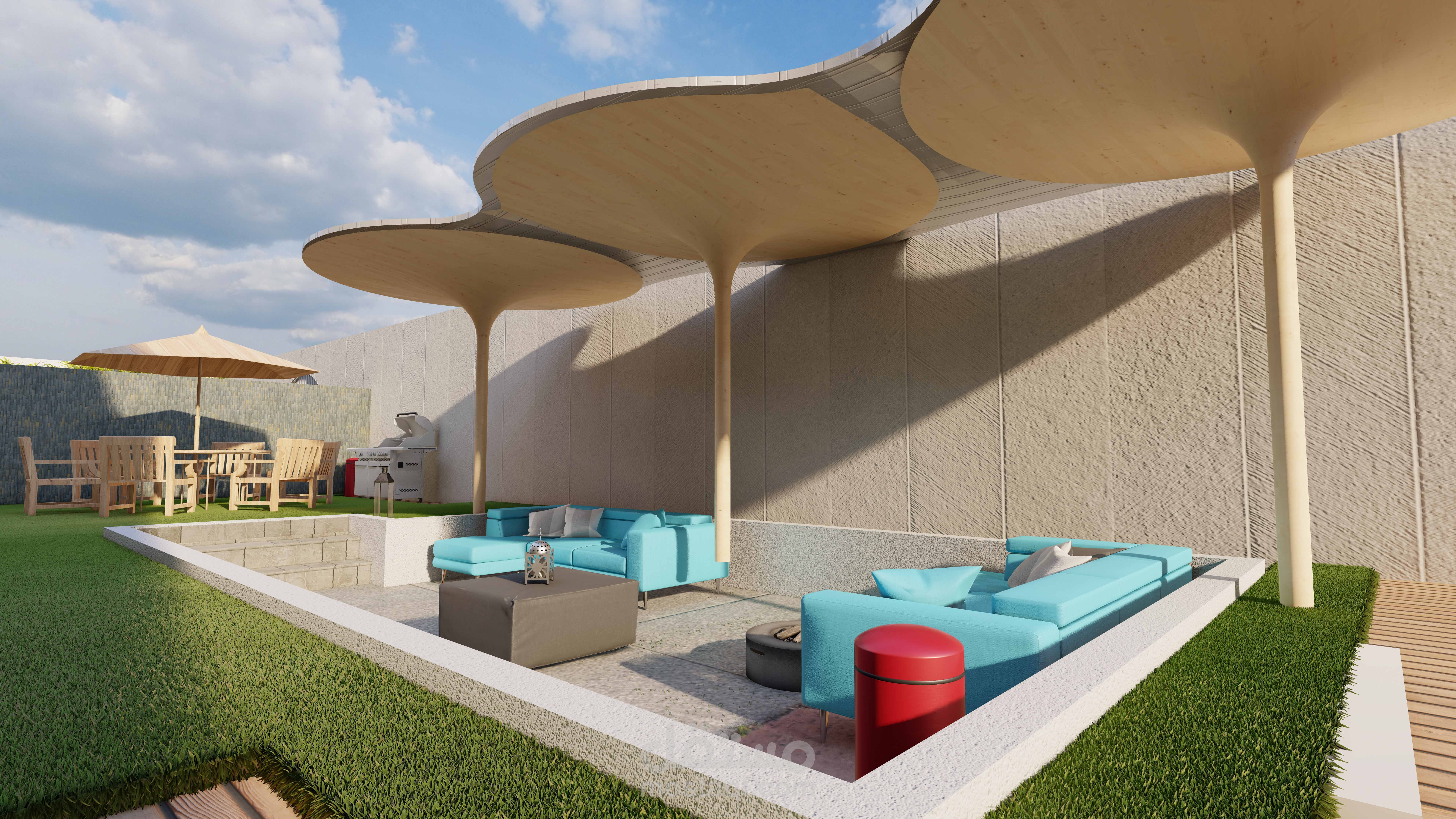 تصميم لاندسكب لفيلا