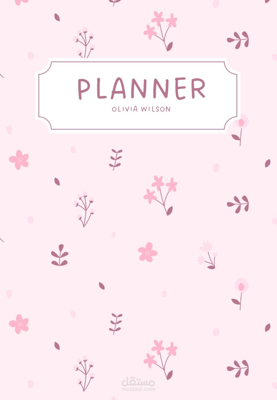 Pink planner