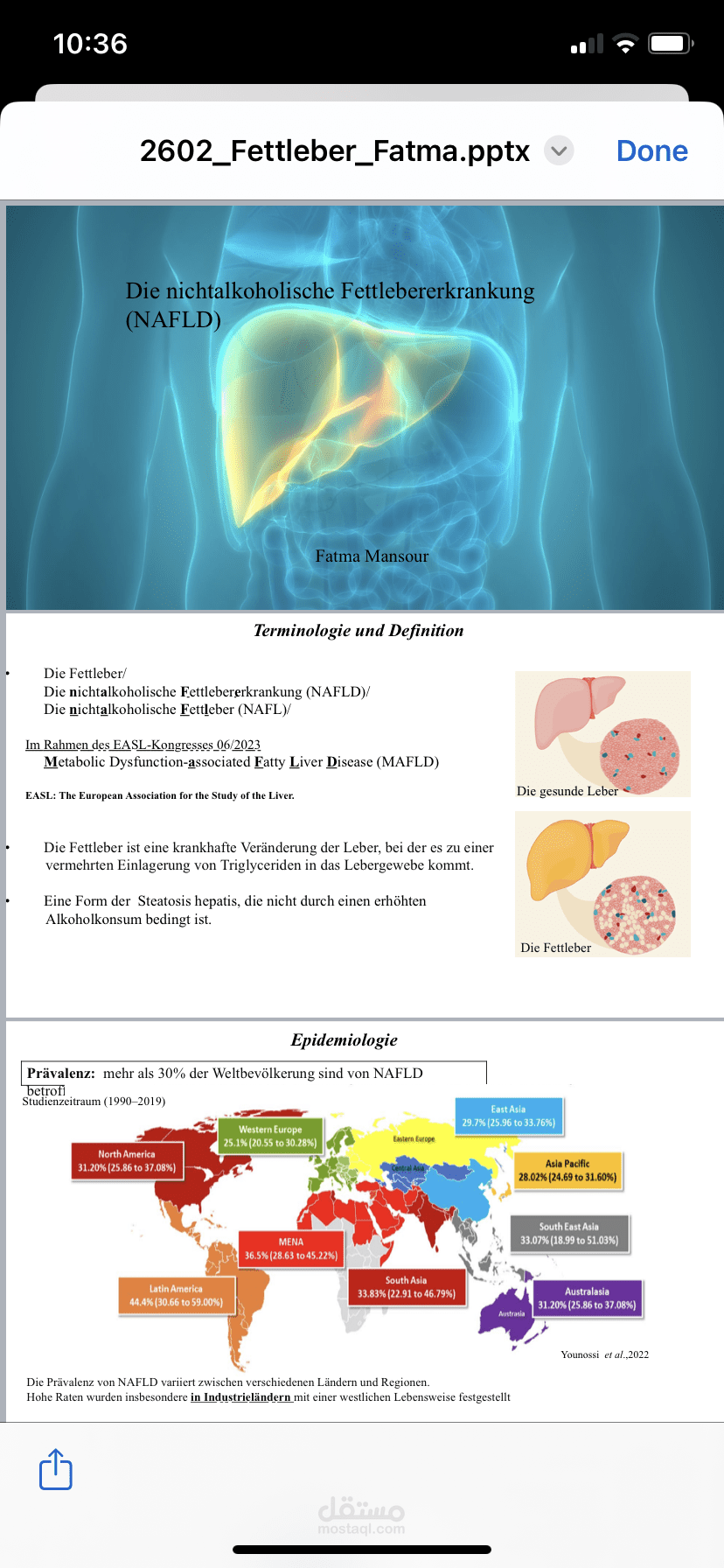 Fatty liver disease (in German) for postgraduate