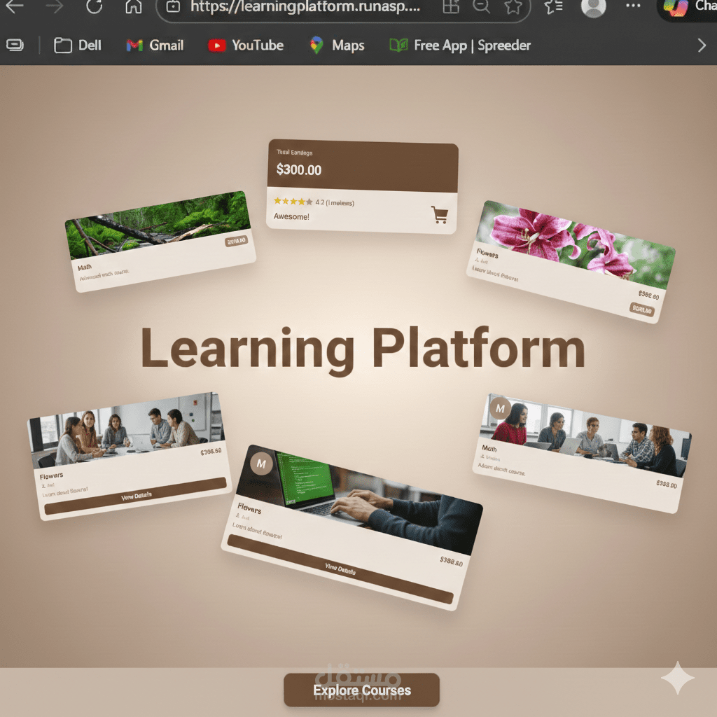 منصة تعليم إلكتروني متكاملة (Learning Platform)