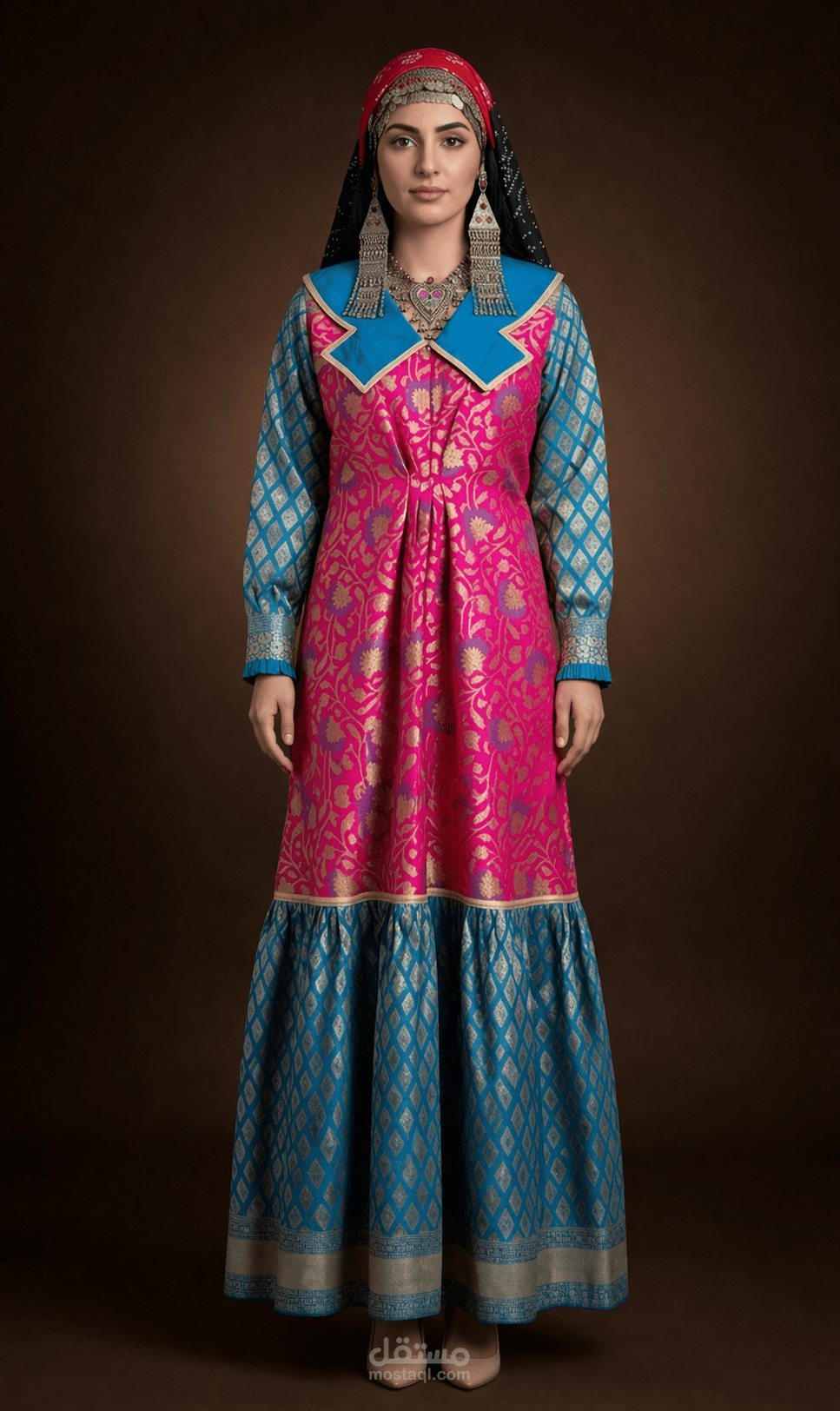 انتاج فيديو بالذكاء الاصطناعي لبراند ازياء تراثية