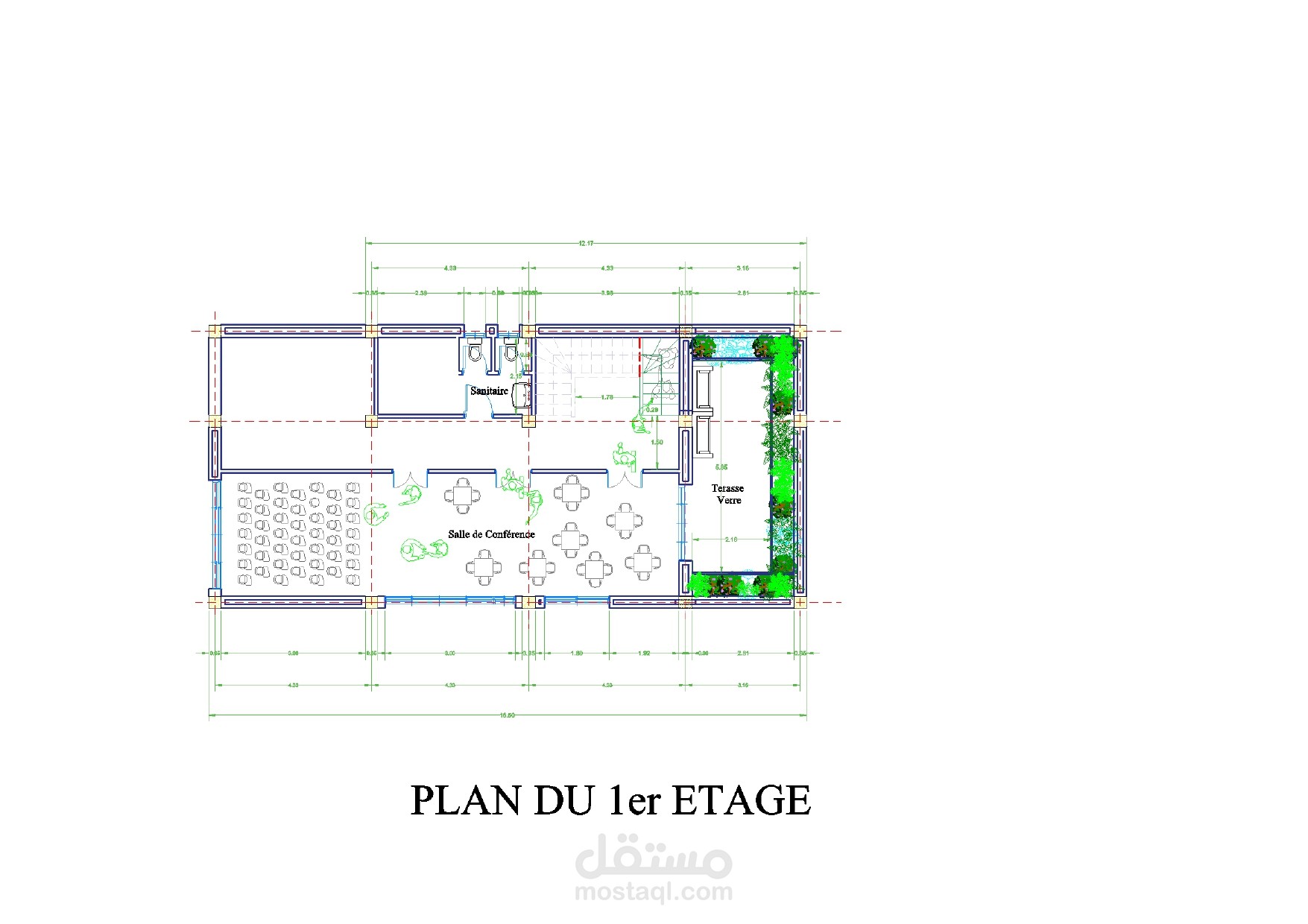 مكتبة مساحة 165 متر مربع بتصميم معاصر و أشكال غير متناسقة لمظهر ثلاثي الأبعاد و واجهة جمالية