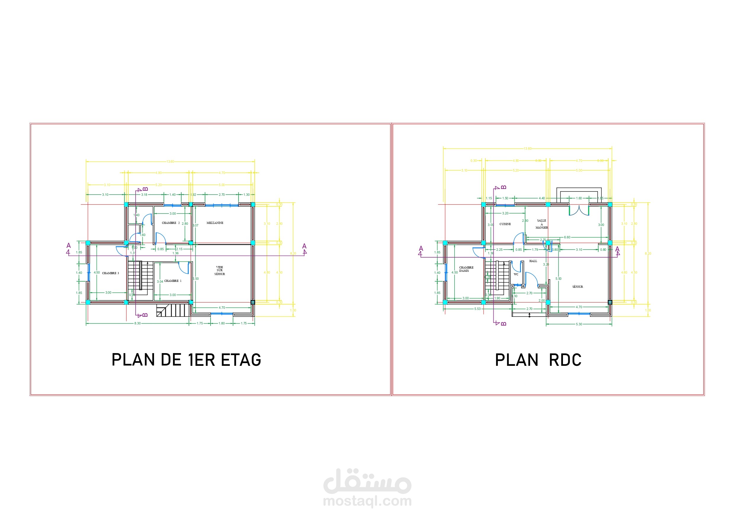 maison de villa grand surface deux etage
