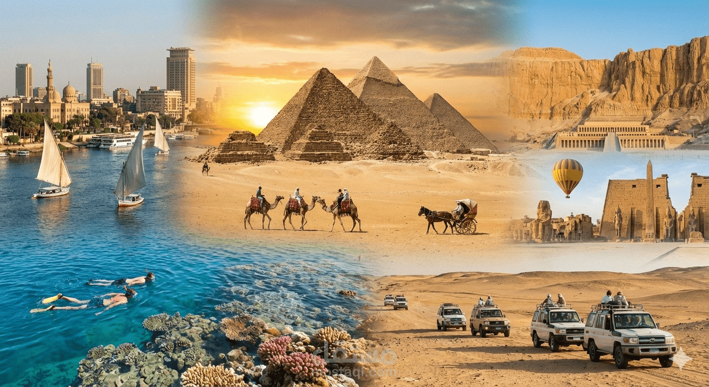 مقالة بعنوان السياحة في مصر بالمختصر المفيد