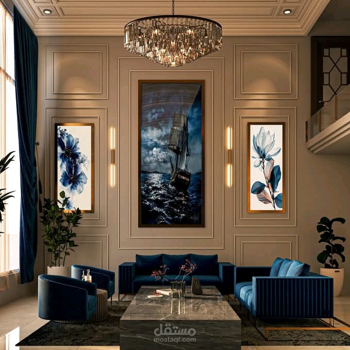 Luxury Transitional Reception