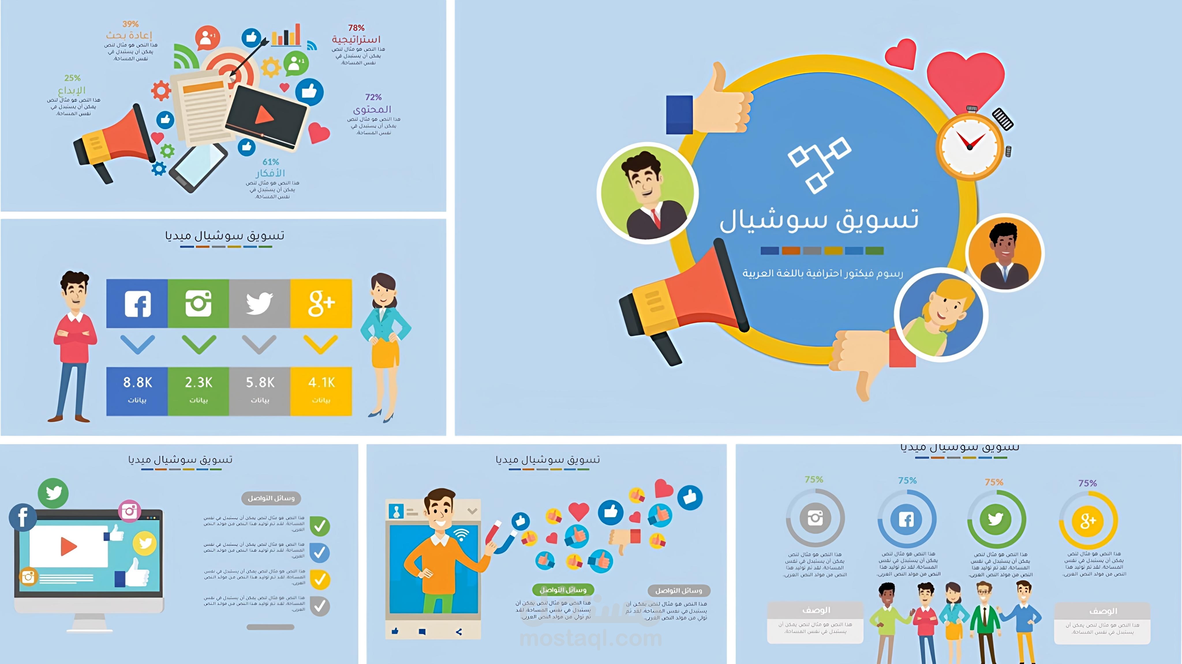 تصميم عروض تقديمية PowerPoint احترافية ومبتكرة