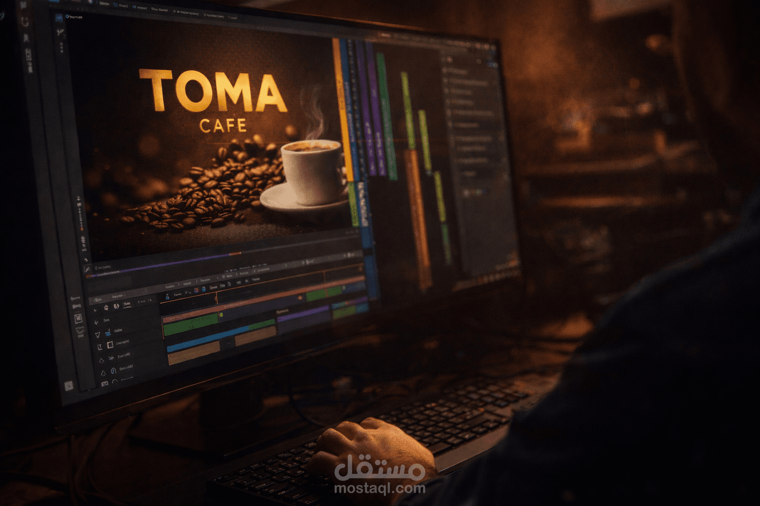 إنتاج مونتاج وتصميم فيديوهات