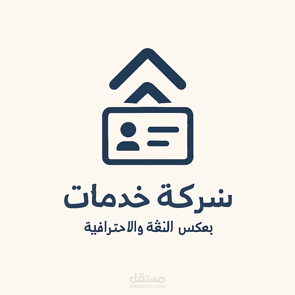 هوية بصرية لشركة خدمات