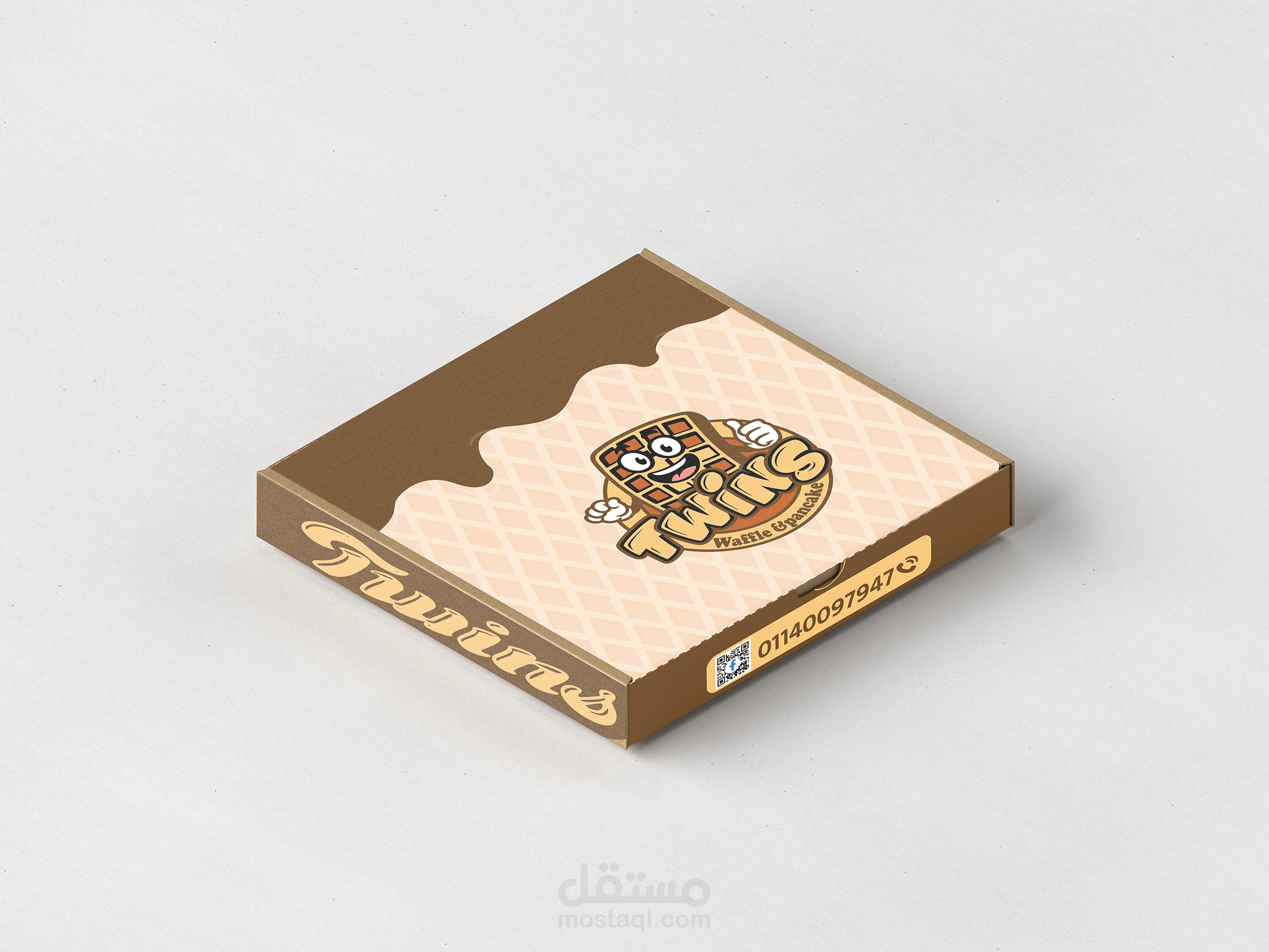 علبة براند TWENS للوافل وبانكيك