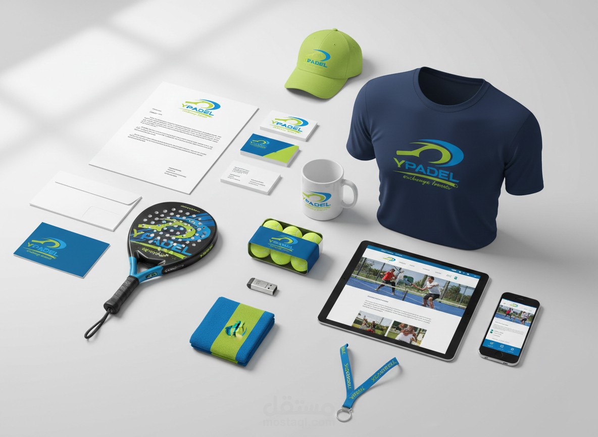 هوية بصرية مركز YPADEL للبادل