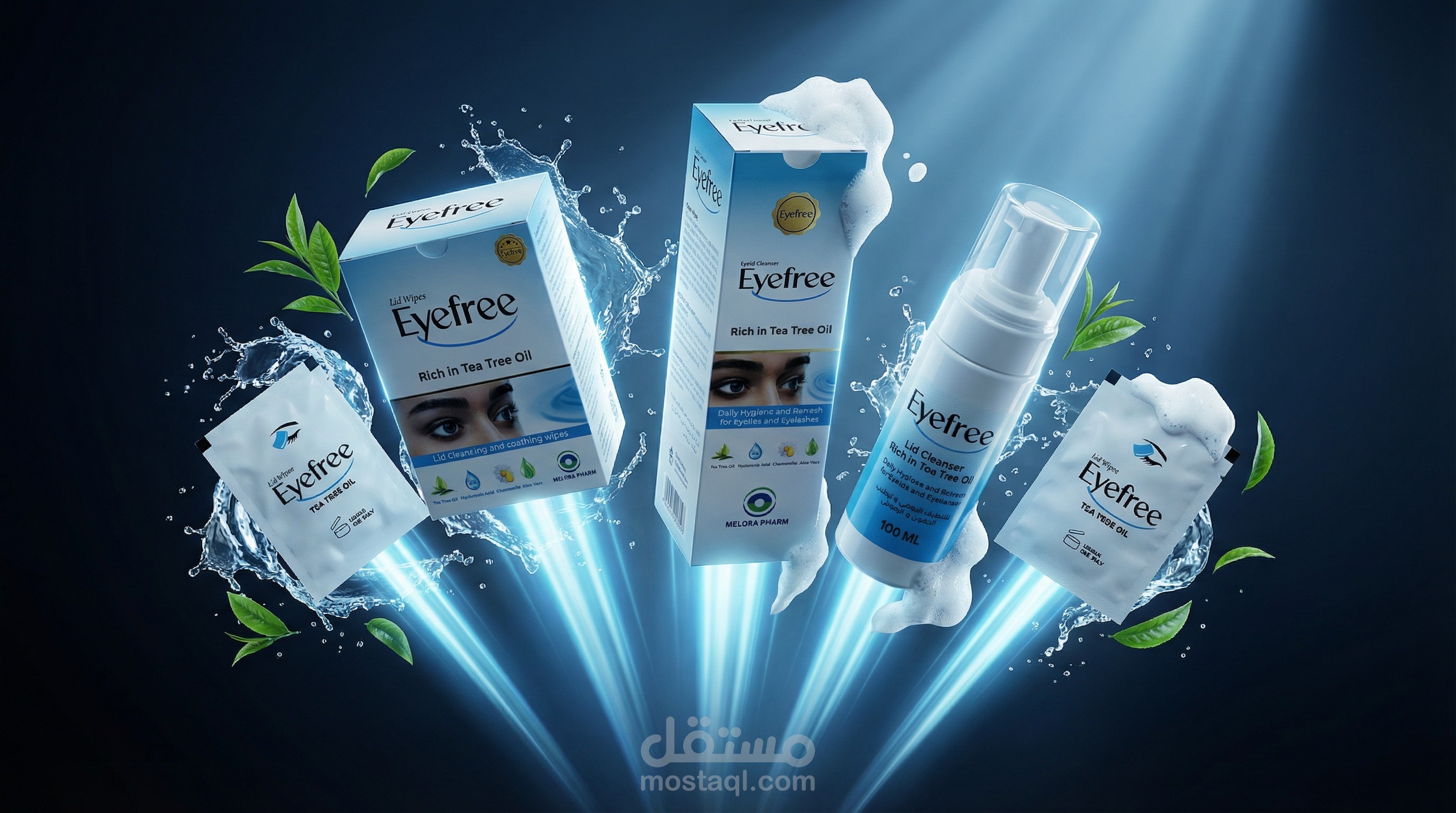 تصاميم اعلانية احترافيه لمنتجات تجميلية Eyefree