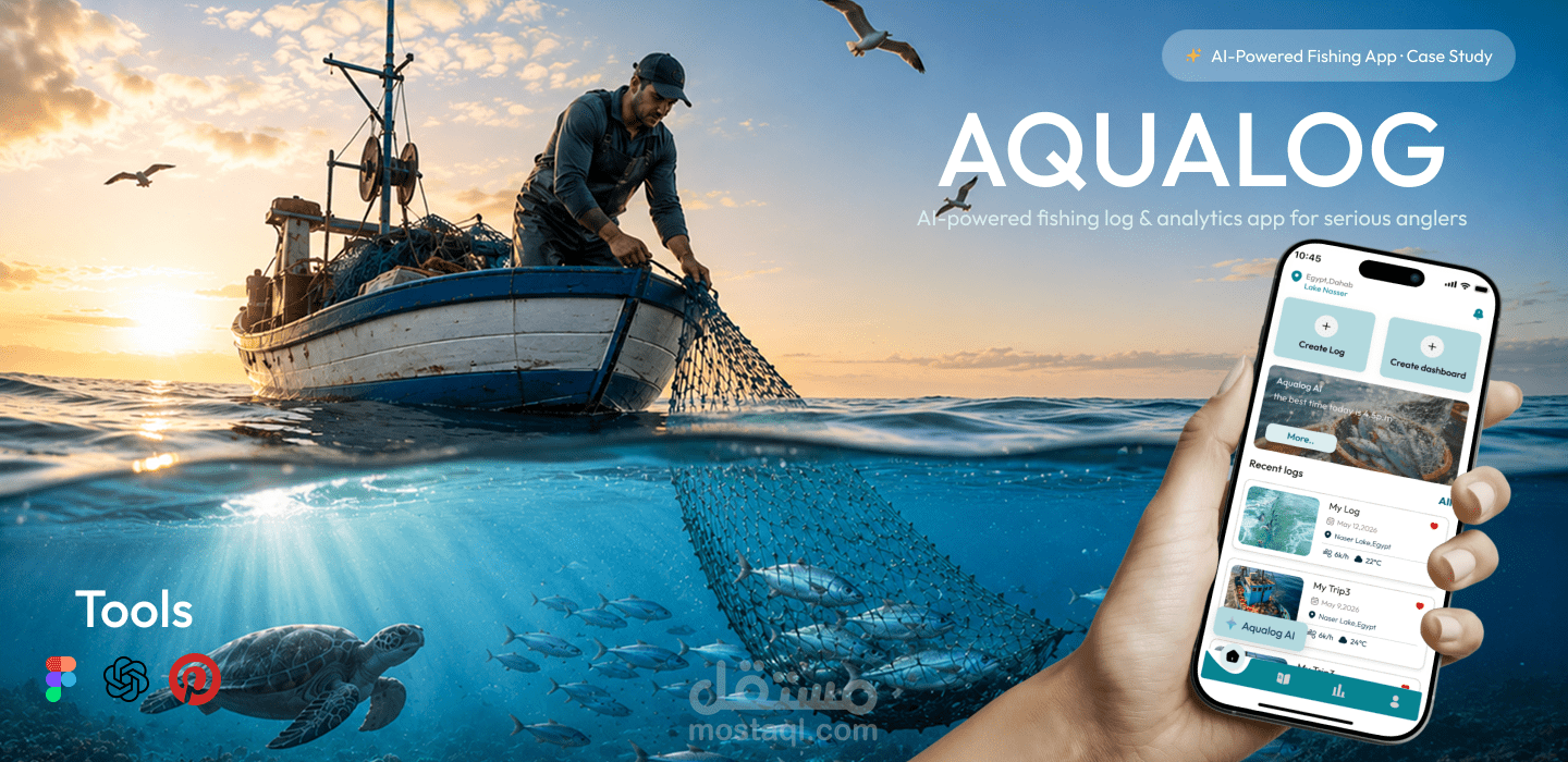 " Aqualog " تطبيق خاص بالصيادين لمساعدتهم في رحلاتهم