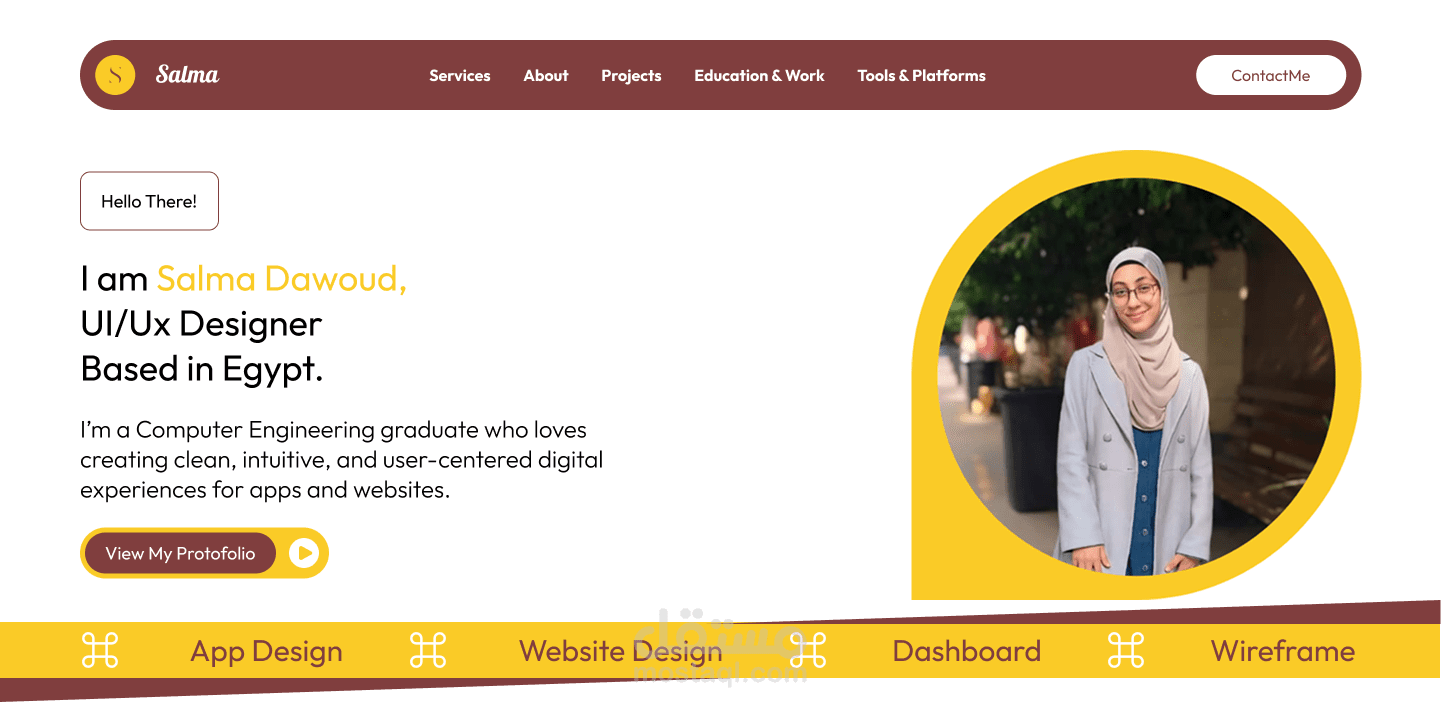 UI/UX Portfolio Design using Figma