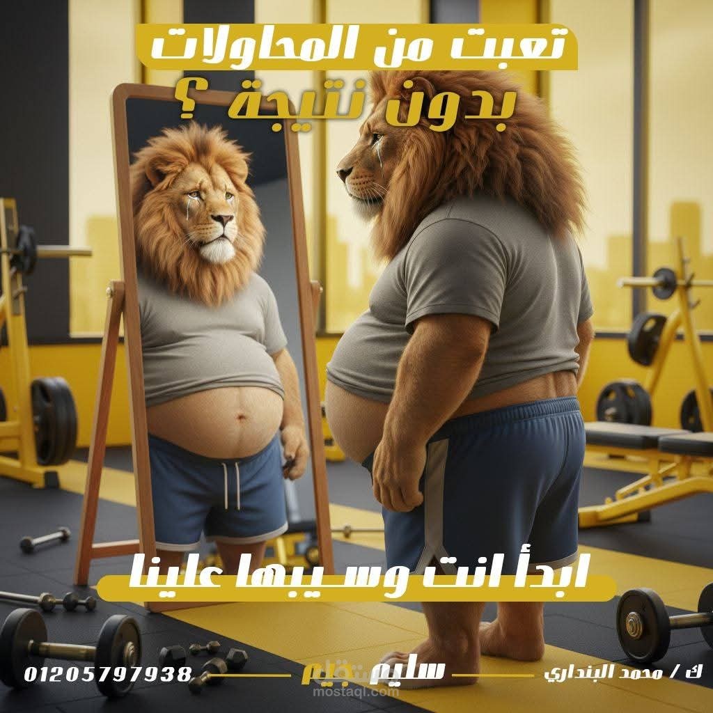 بوستر صالة رياضية GYM