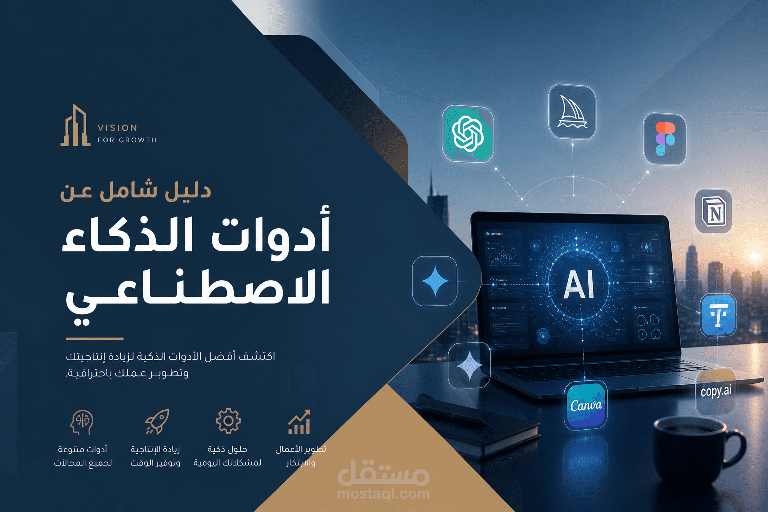إعداد محتوى تعليمي وتدريبي متكامل حول إتقان أدوات الذكاء الاصطناعي