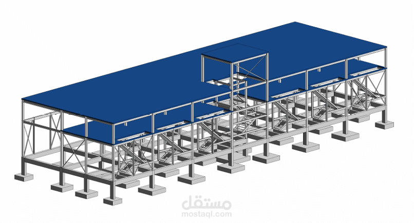 تصميم مبنى ستيل