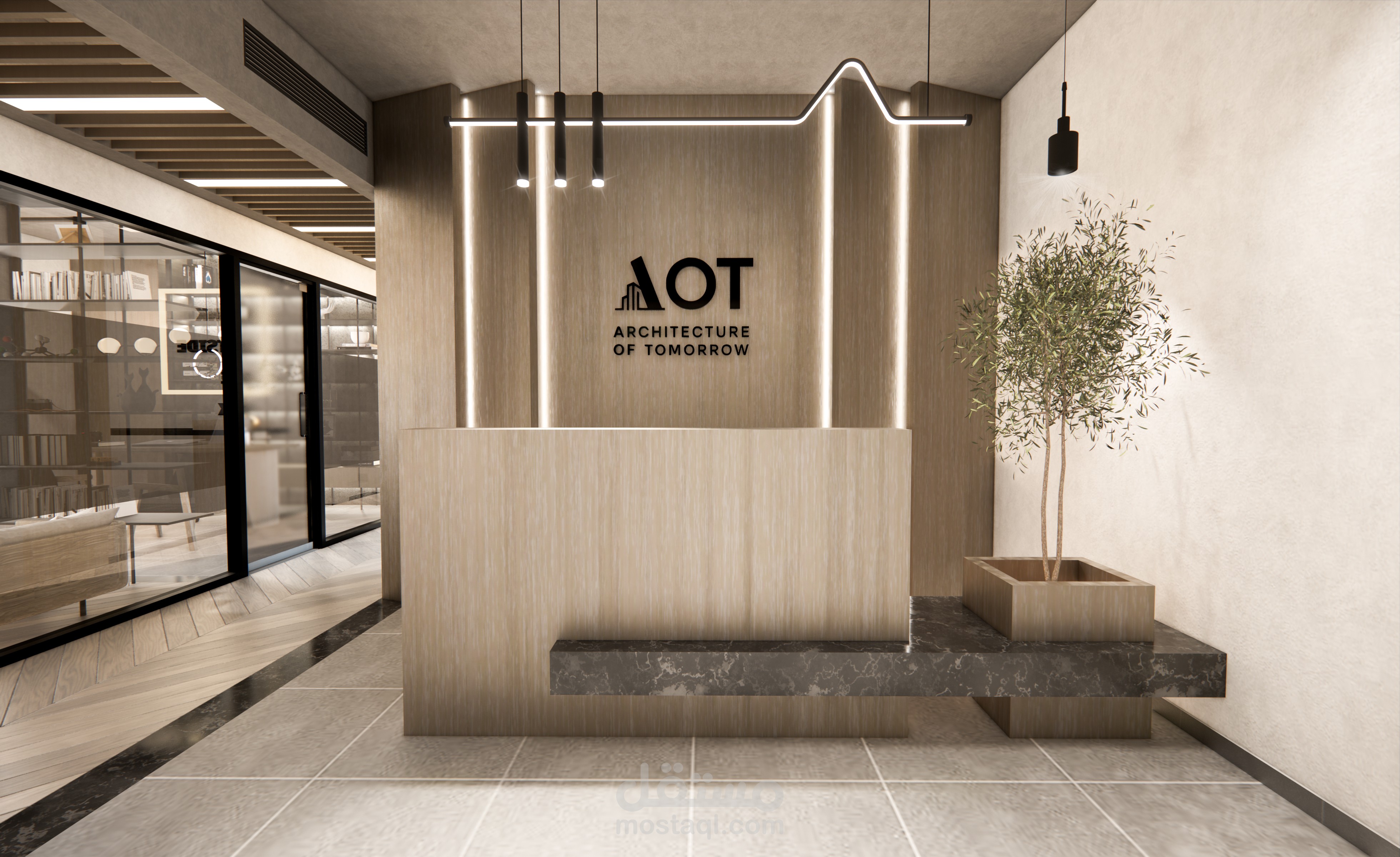 تصميم مكتب هندسي