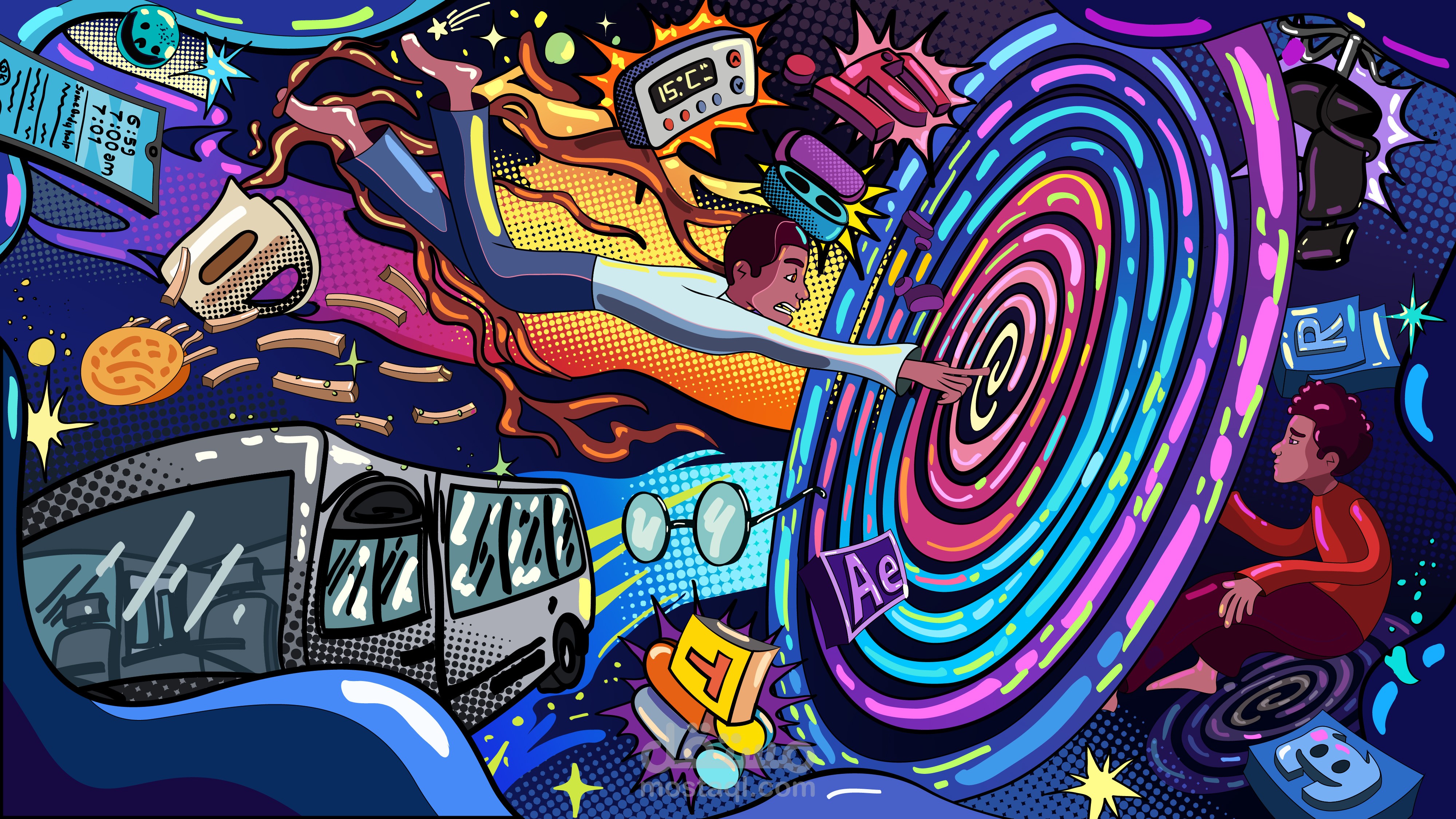 تصميم رسومات فيكتور إبداعية Creative Vector Illustrations