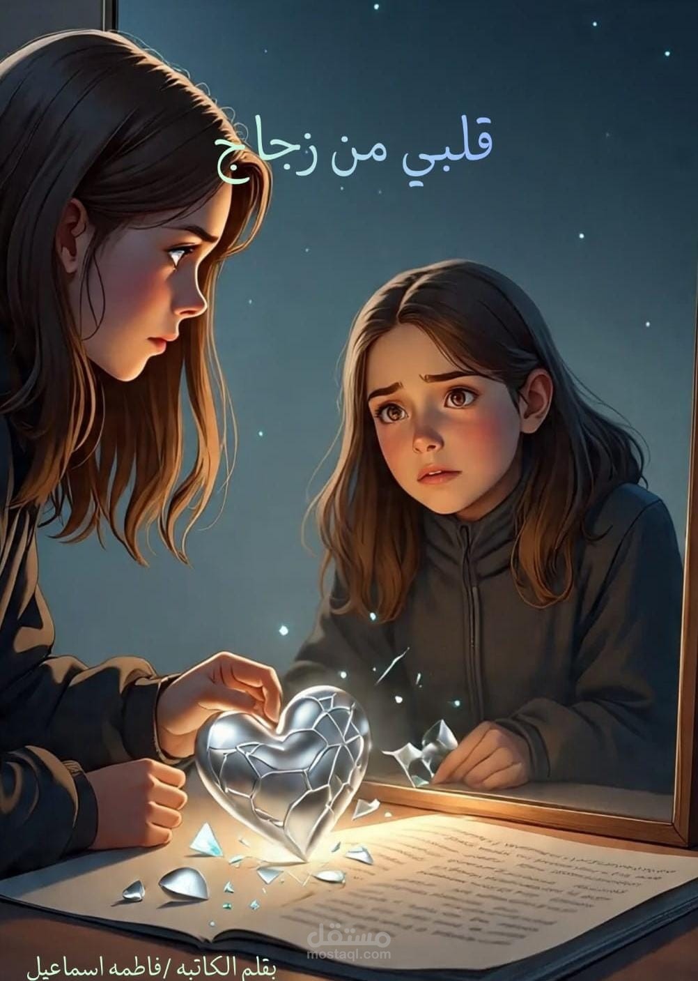 كتابة قصة قصيرة واقعية وملهمة – "قلبي من زجاج"