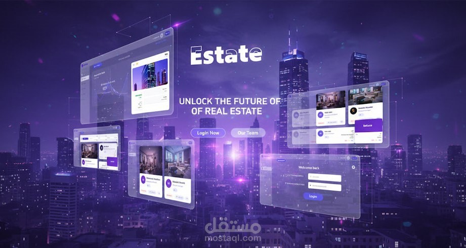 تطوير منصة عقارات احترافية لإدارة وبيع وتأجير العقارات