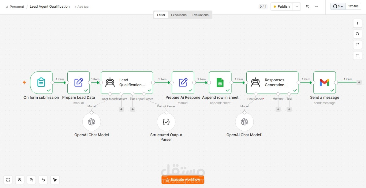 AI Lead Qualification & Automated Email Follow-up System