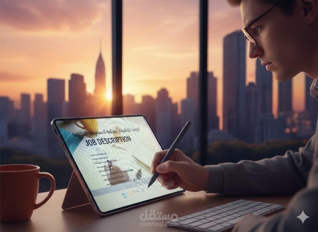 تصميم بطاقة الوصف الوظيفي Job Description