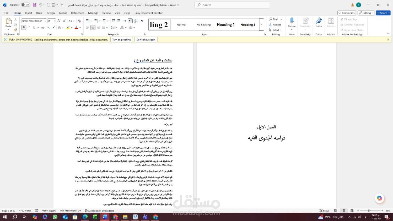 دراسه جدوي