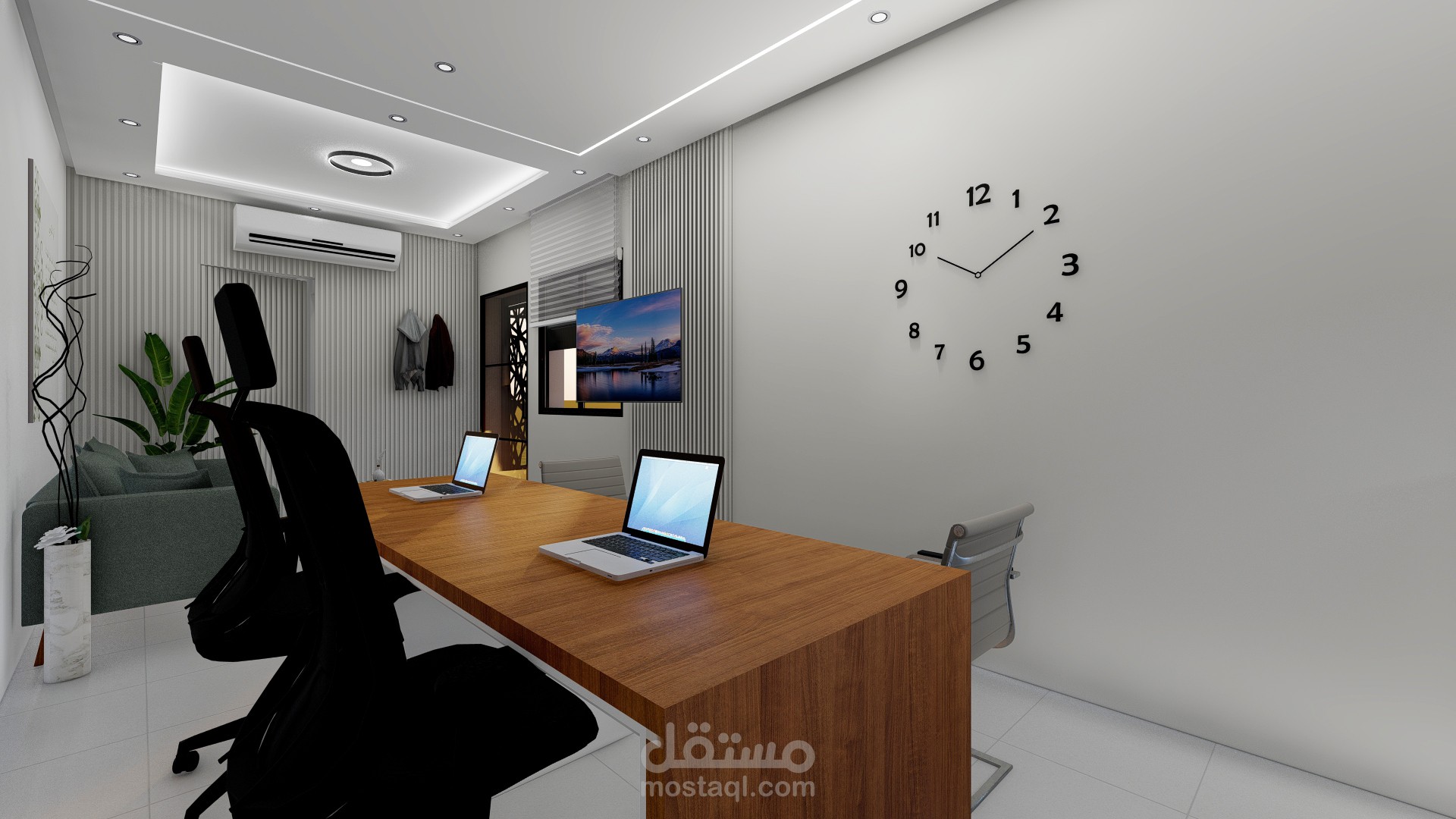 تصميم داخلي لمكتب حديث