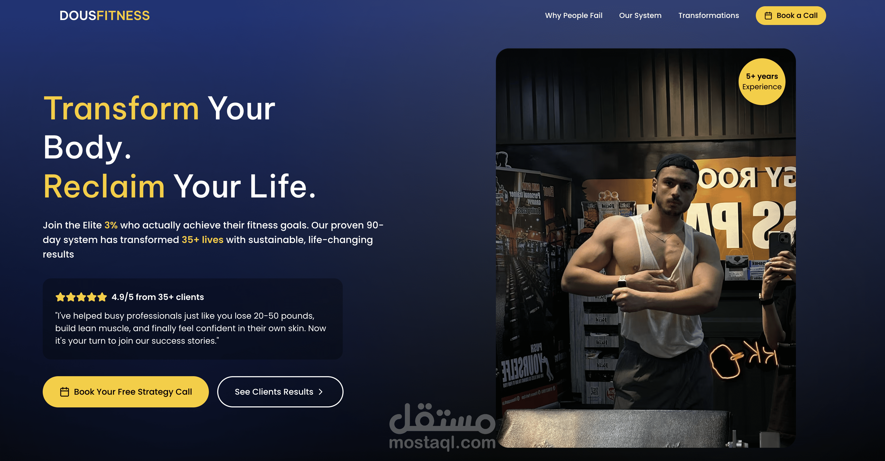 High-Converting Landing Page for Fitness Coach on Instagram