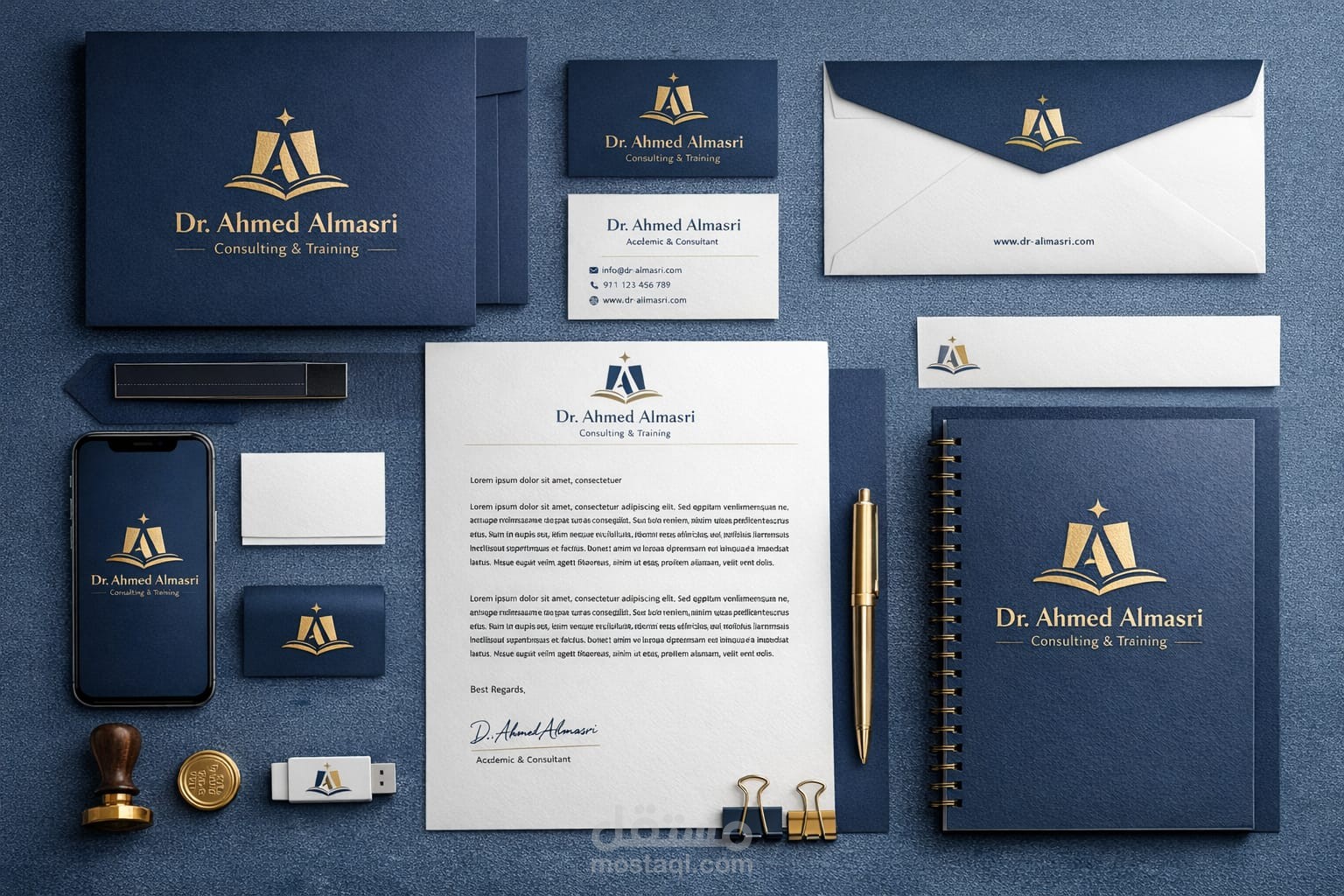 تصميم هوية بصرية احترافية لمكتب محاماة وقضايا قانونية