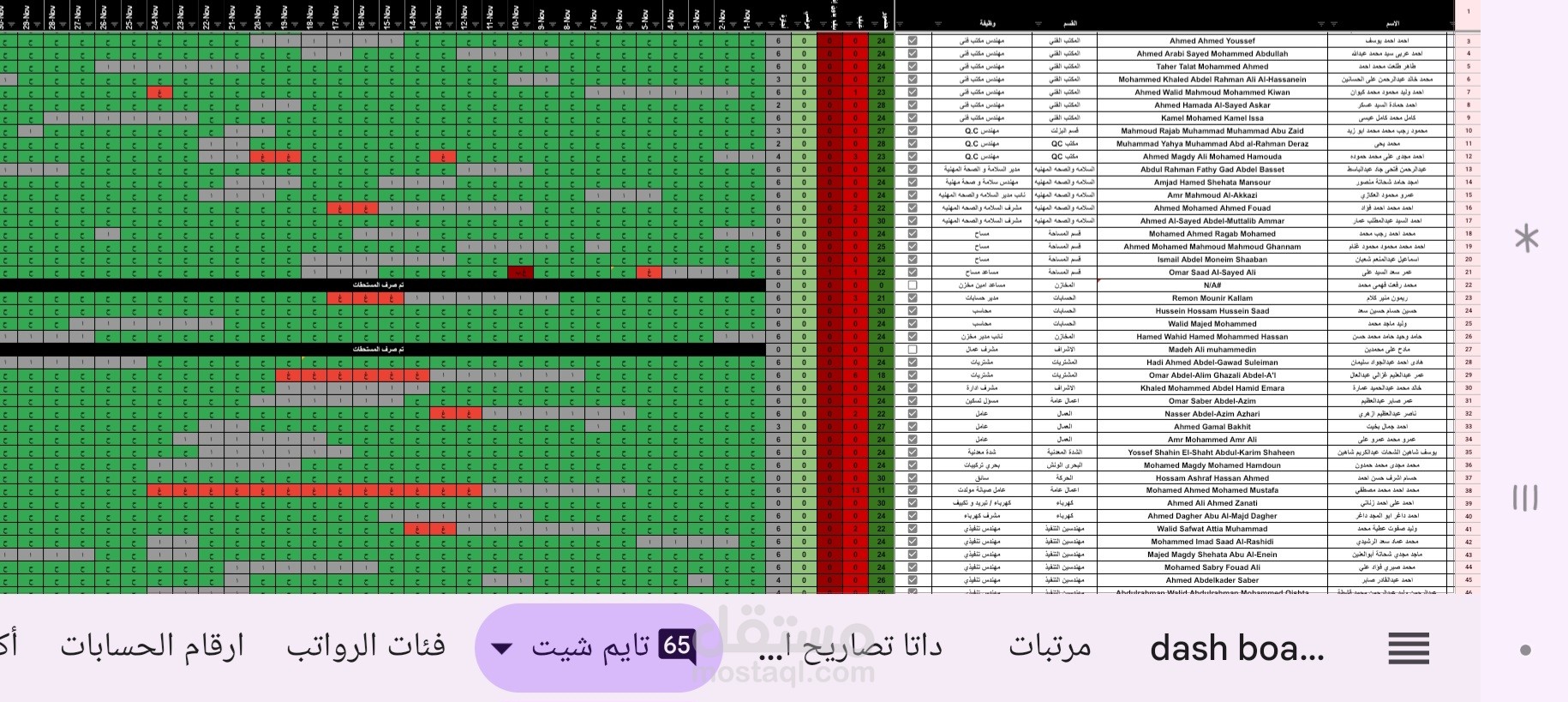 تايم شيت