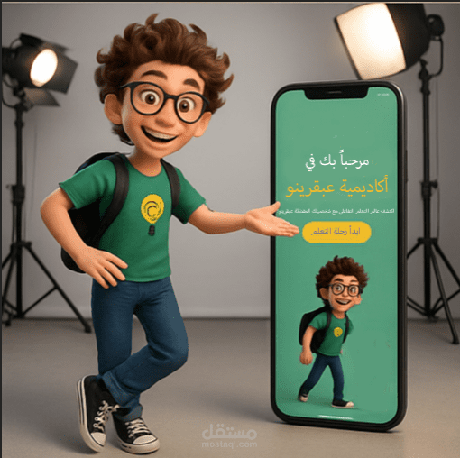 تصميم واجهات وتجربة مستخدم لتطبيق أكاديمية عبقرينو (UI/UX)