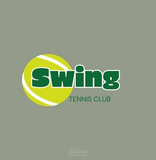 شعار لعلامة تجارية للتنس