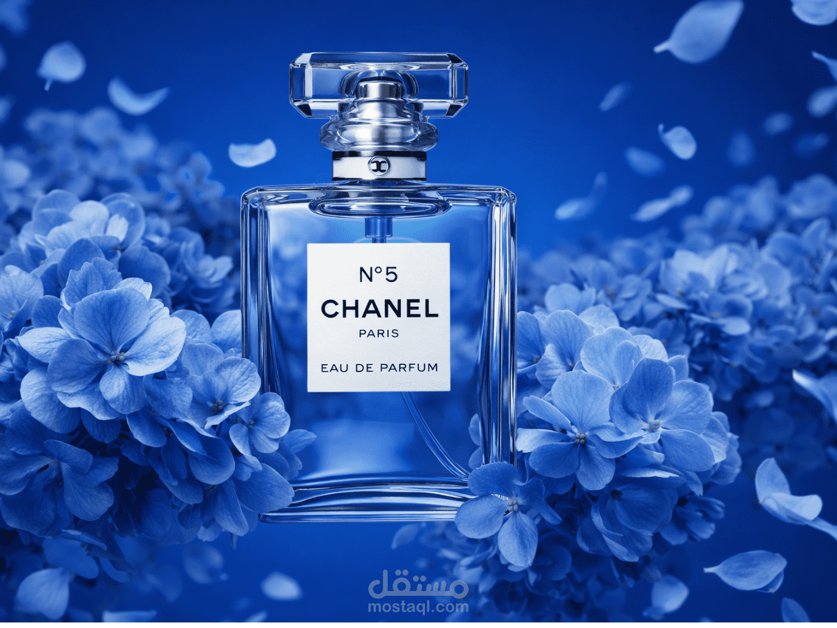 إعلان تجاري فاخر لعطر – صورة وفيديو احترافي