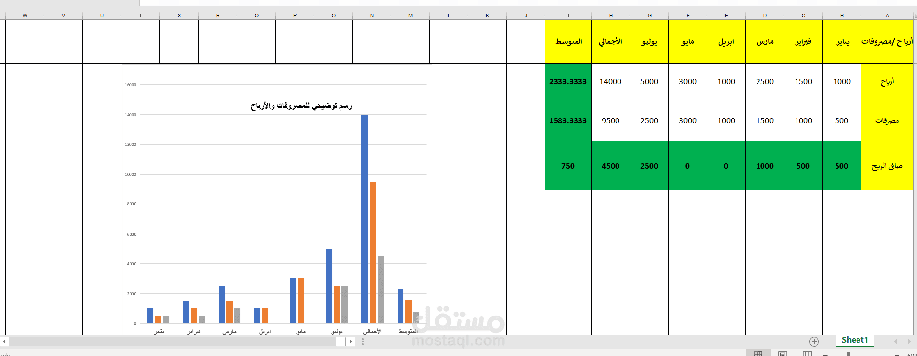 بيانات المزانية