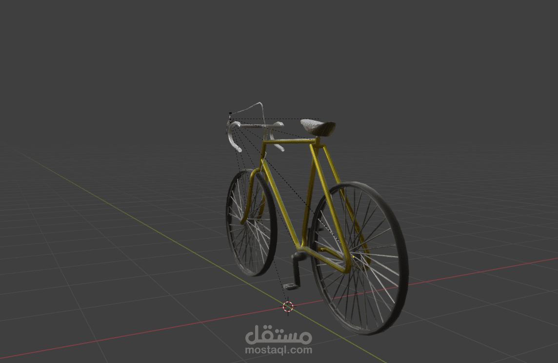 "نموذج ثلاثي الأبعاد لدراجة