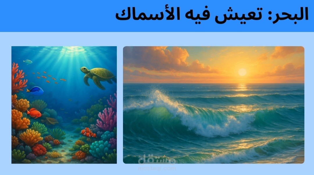 تصميم فيديو عن مظاهر سطح الأرض