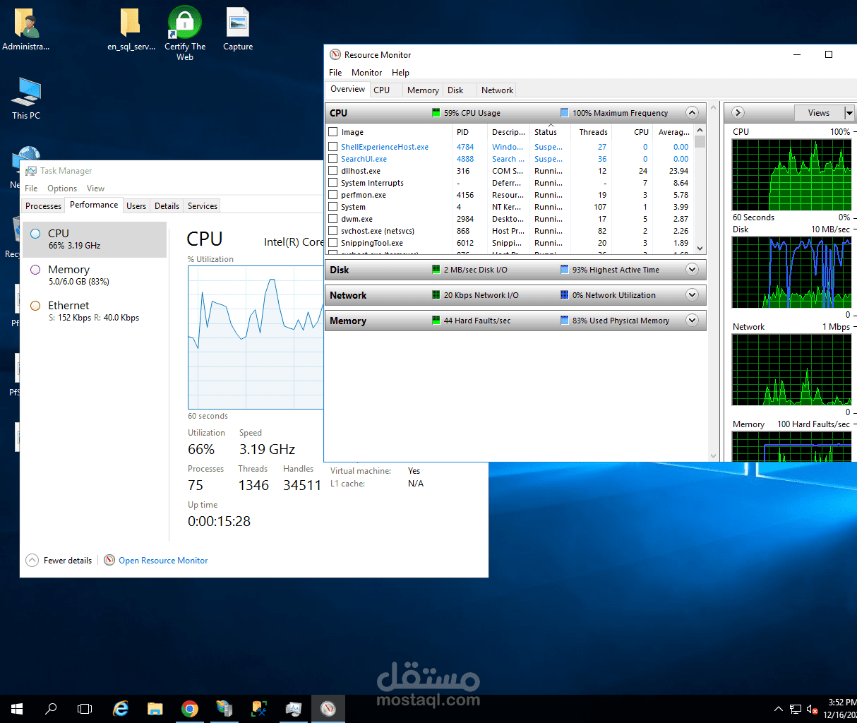 ادارة المواقع و السيرفرات و الاستضافة مثل جودادي
