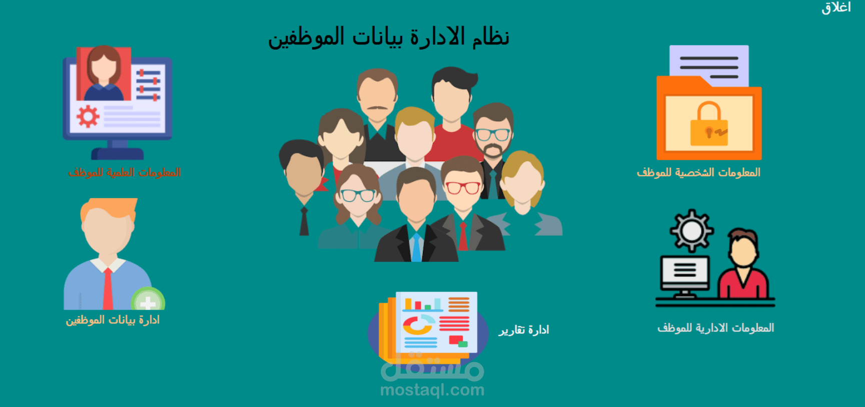 Employee data management system