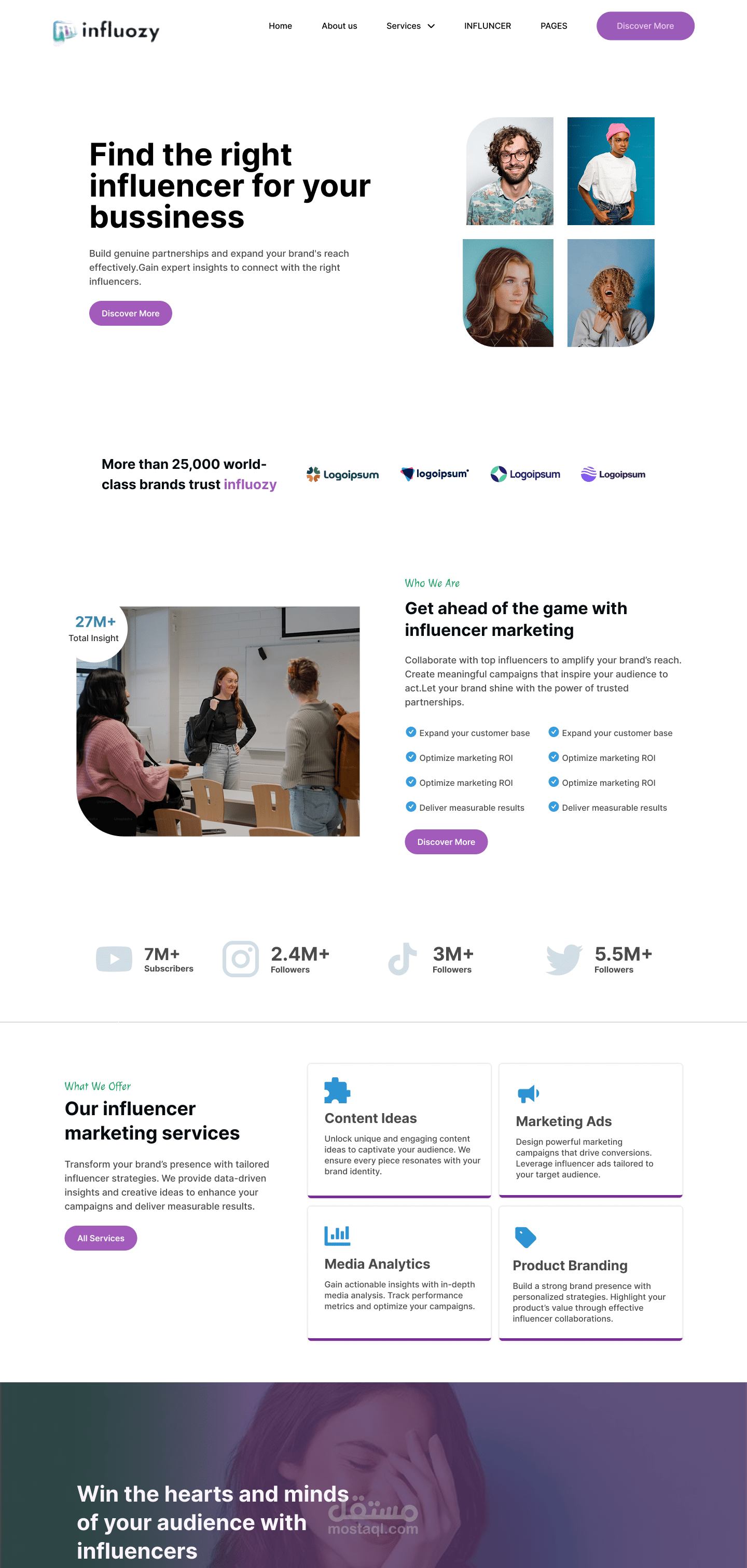 Landing page