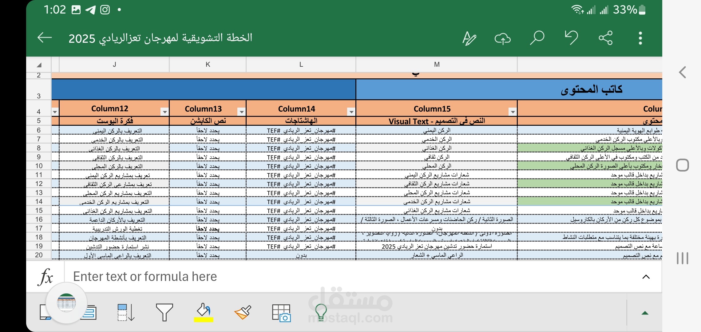 عمل خطة تسويقية متكاملة