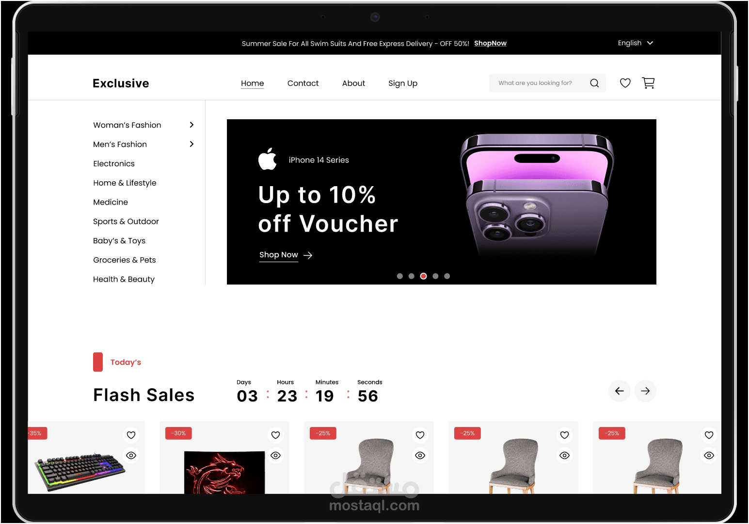 Ecommerce website