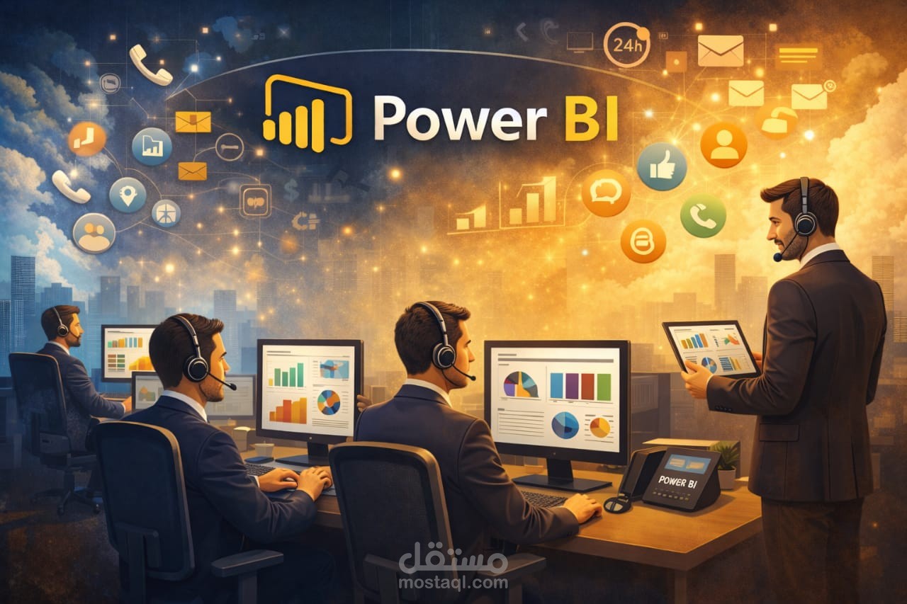 تحليل بيانات خاصة بكول سنتر