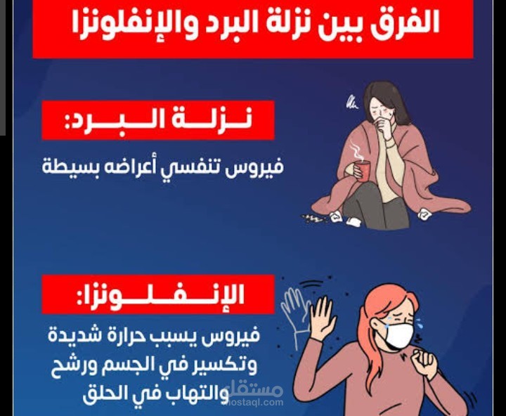 مقال صحي .. الفرق بين نزلات البرد والانفلونزا