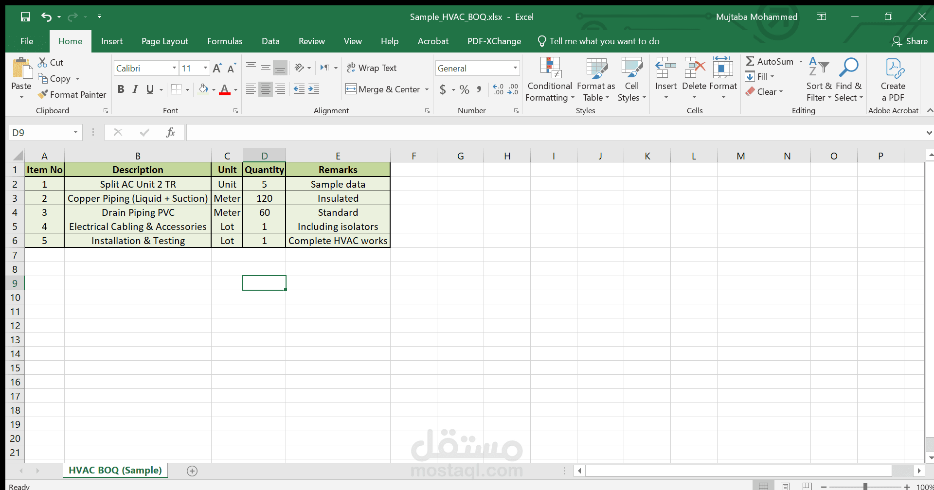 HVAC Technical Documentation & Data Coordination