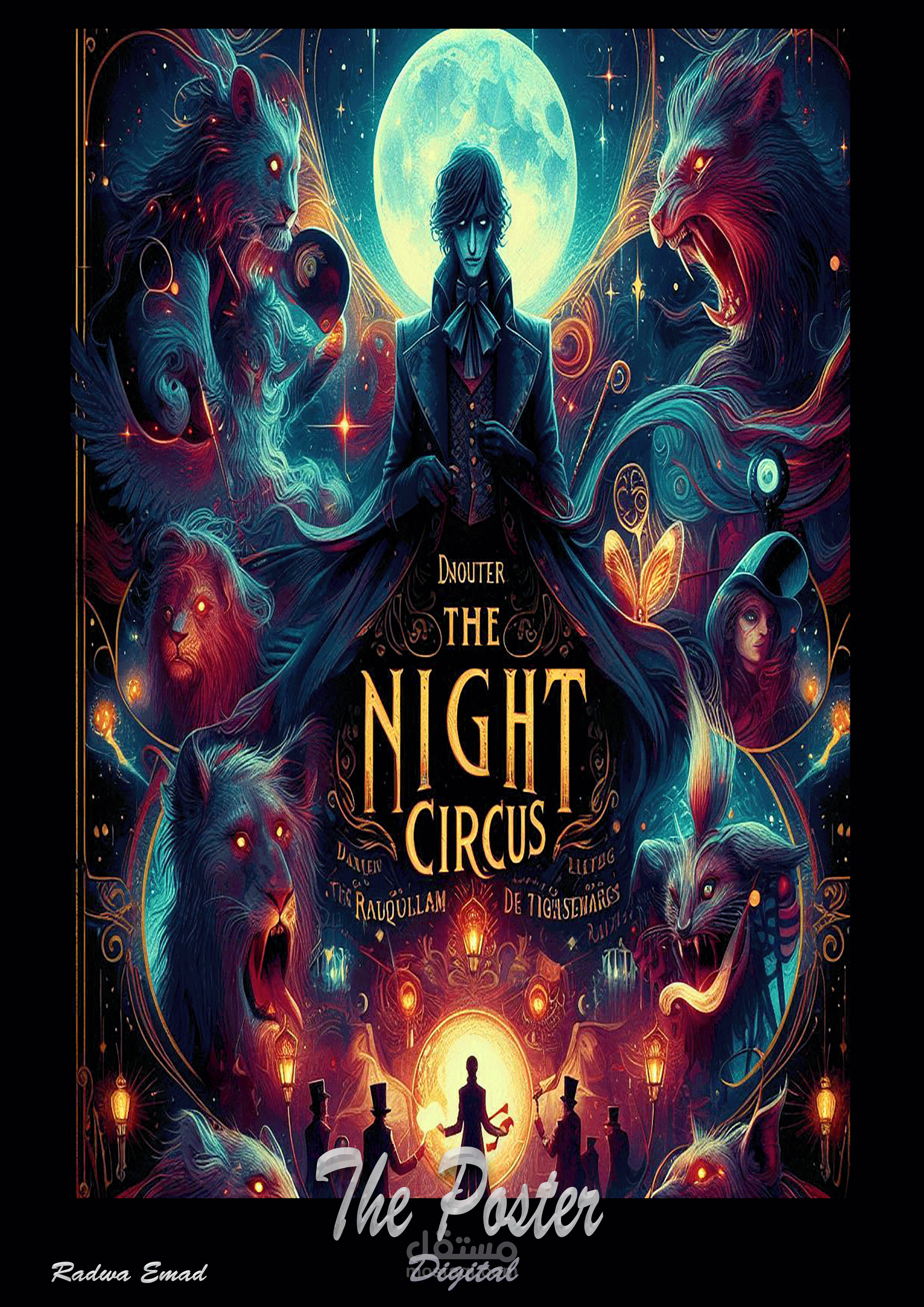 بناء العالم البصري لرواية "السيرك الليلي" - تصميم المشاهد