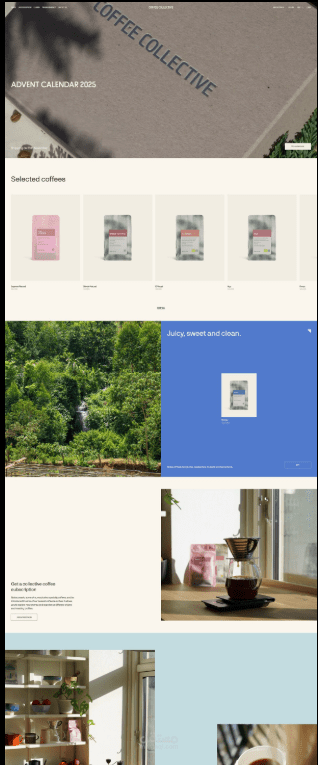 Coffee Collective متجر إلكتروني متكامل متخصص في بيع القهوة المختصة