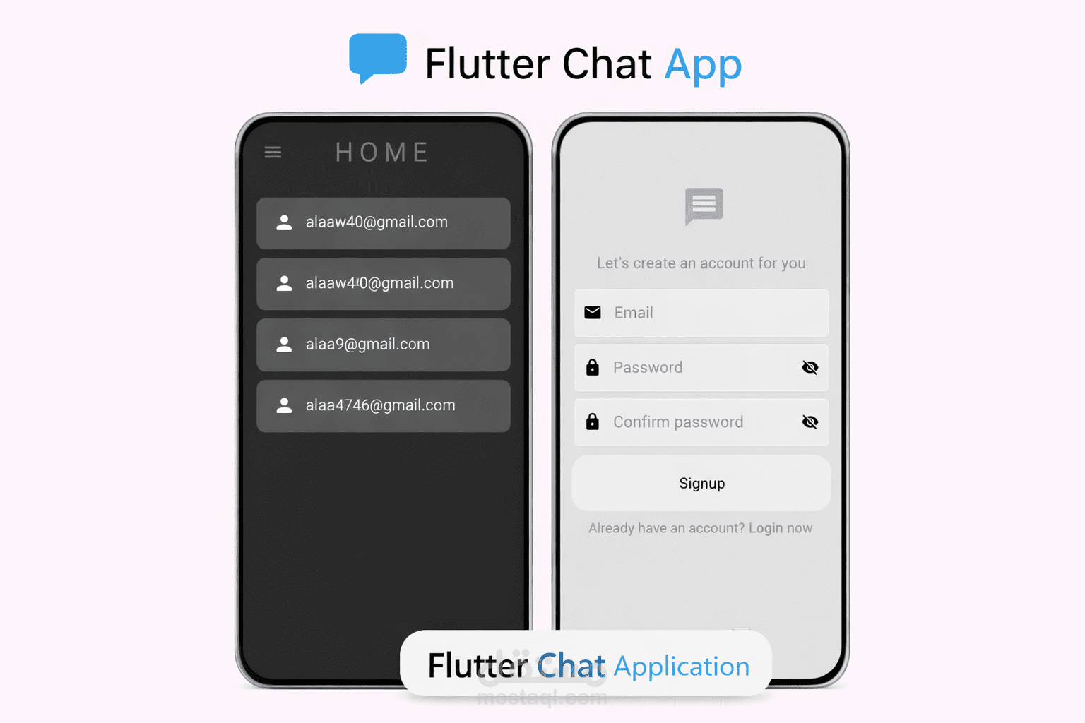 تطبيق دردشة فورية باستخدام Flutter و Firebase